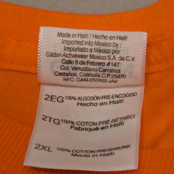 Madison Baumgardner Celebration Mens 2XL Not Licensed On a Gildon Orange Cotton - Picture 4 of 9